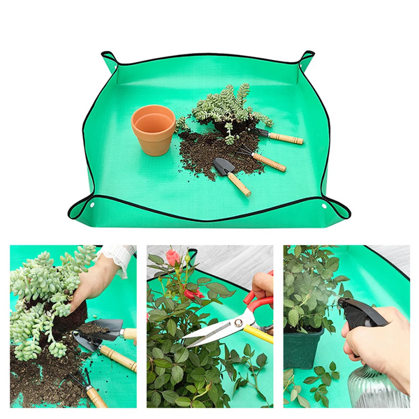 Home Gardening Supplies Planting Mat Potting Pad Foldable Reusable Waterproof Mats Baskets Pots Window Boxes