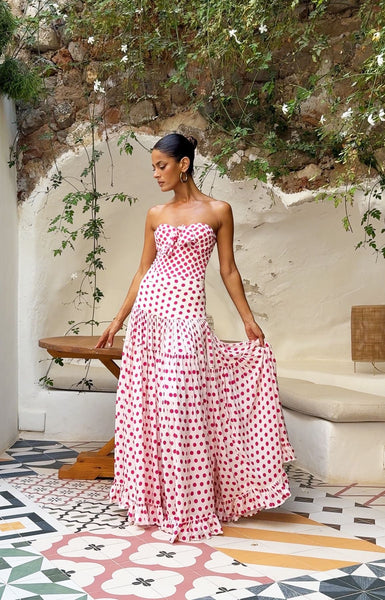 Love Printed Vacation High Waist Split Swimsuit Set For Women Swimwear