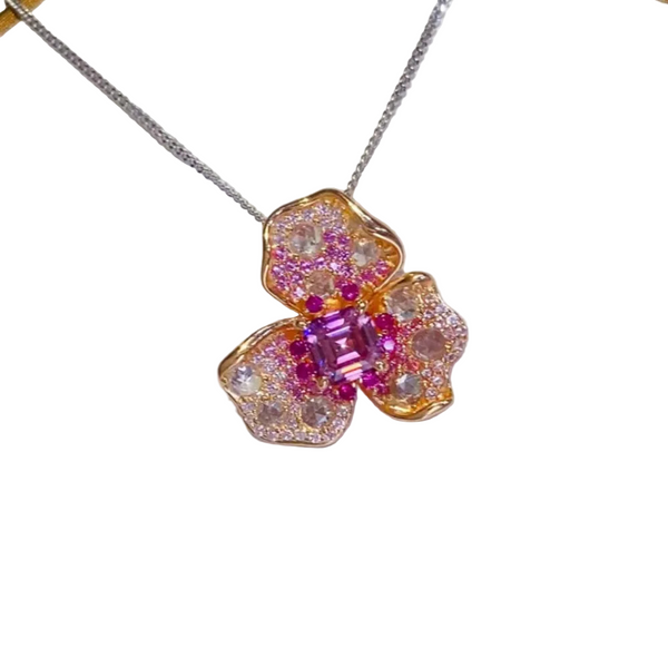 2 Carat Moissanite 925 Sterling Silver Pendant Necklace Necklaces & Pendants