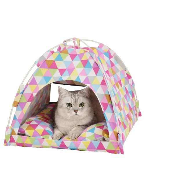 Pet Tent Bed Cats House Supplies Products Accessories Warm Cushions Furniture Sofa Basket Beds Winter Clamshell Kitten Tents Pet Beds