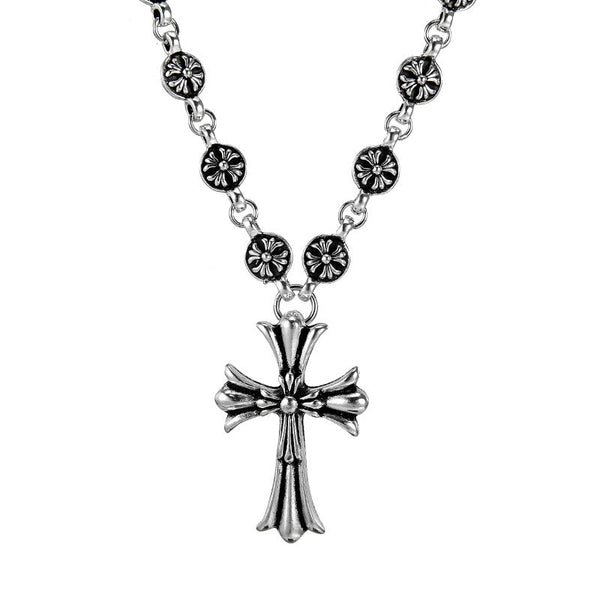 Electroplated Silver Grand Sword Pendant Cross Necklaces & Pendants