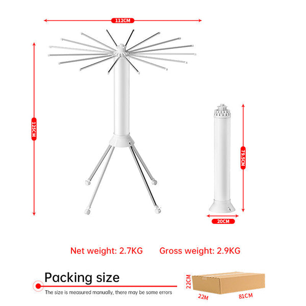 V2 Octopus Round Drybox 1 A Portable Single Tripod Folding Drying Rack For Up To 16 Pieces (40Kg) Of Laundry And Foldabl Dryers