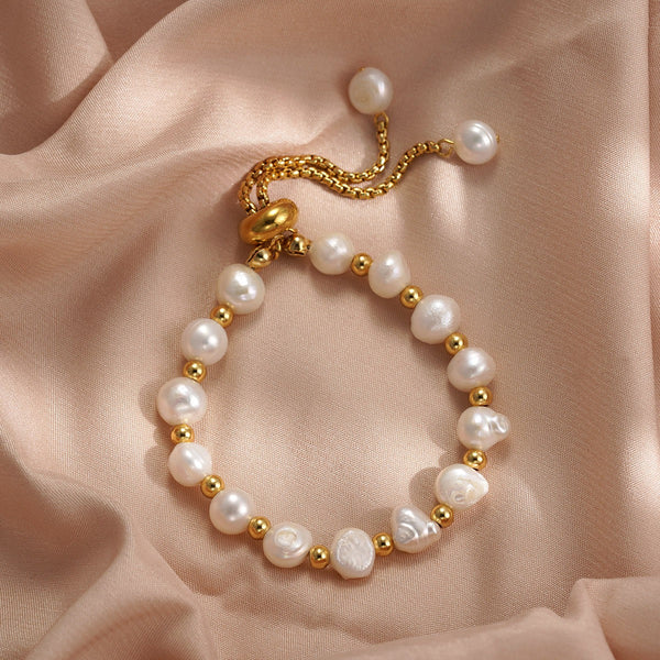 Veile Studios Irregular Pearl Bracelet Female Bracelets