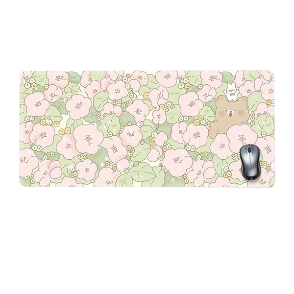 Floral Large Mousepad Kawaii Desk Pad Home Office Mouse Pads & Wrist Rests