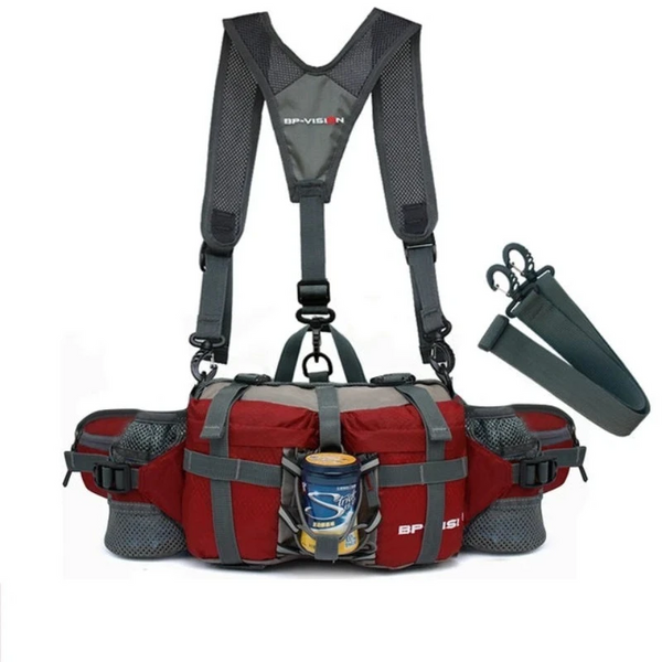 Outdoor Hiking Waist Bag Water Cycl Backpack Sports Mountain Bottle Waterproof Nylon Camping Mochila Accessories Hunting Waist Packs & Bags