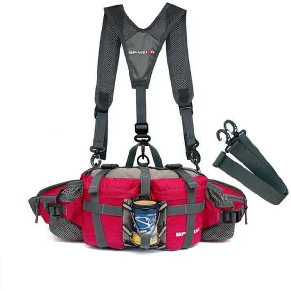 Outdoor Hiking Waist Bag Water Cycl Backpack Sports Mountain Bottle Waterproof Nylon Camping Mochila Accessories Hunting Waist Packs & Bags