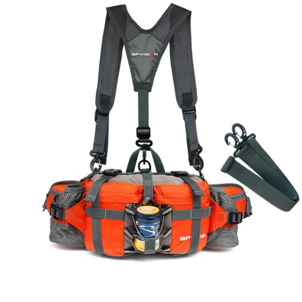 Outdoor Hiking Waist Bag Water Cycl Backpack Sports Mountain Bottle Waterproof Nylon Camping Mochila Accessories Hunting Waist Packs & Bags