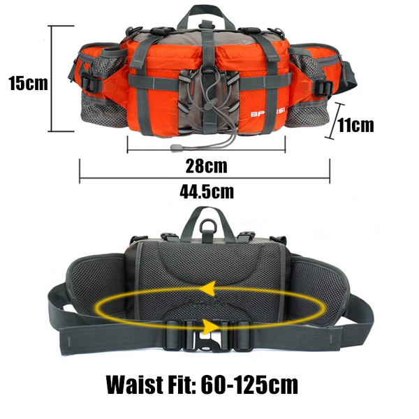 Outdoor Hiking Waist Bag Water Cycl Backpack Sports Mountain Bottle Waterproof Nylon Camping Mochila Accessories Hunting Waist Packs & Bags
