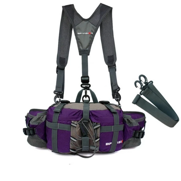 Outdoor Hiking Waist Bag Water Cycl Backpack Sports Mountain Bottle Waterproof Nylon Camping Mochila Accessories Hunting Waist Packs & Bags