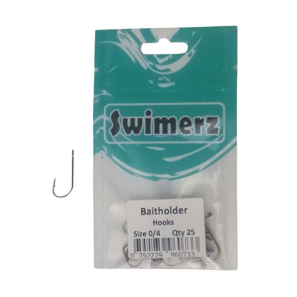 Swimerz 0/4 Baitholder Hook Qty 25 Hooks