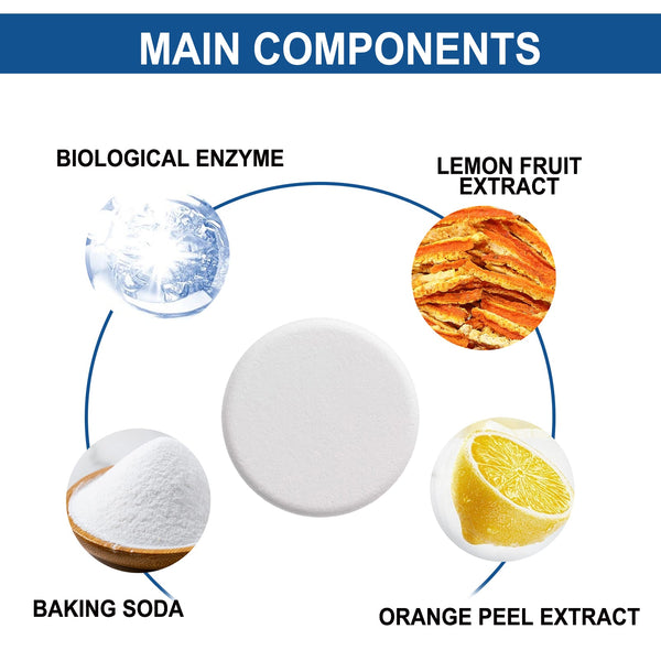 Kitchen Oil Stain Cleaning Tablets Heavy Dirt Effervescent Range Hood Cooktop Cleaning Products