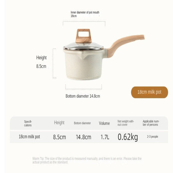 Medical Stone Non Stick Pot Soup Pot Stew Pot Frying Pan Wok Milk Pot Frying Pan Steaming Marble Granite Pot Set Casserole Pans