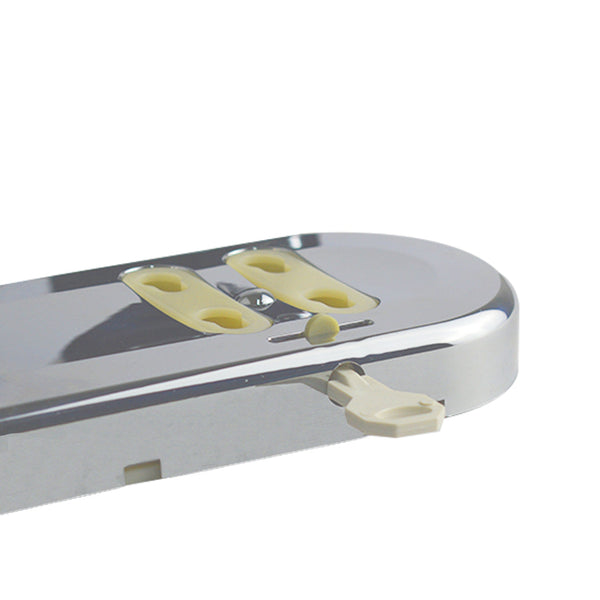 3 Bottles Bathroom Shower Soap Dispenser Silver Wall Mounted Liquid Holder Soap Dishes & Dispensers