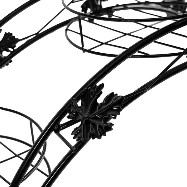 Levede Plant Stand Outdoor Indoor Metal Black Plant Stands