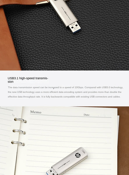 128Gb Usb Flash Drive Hp 3.1 Compatible With X796w Usb Flash Drives