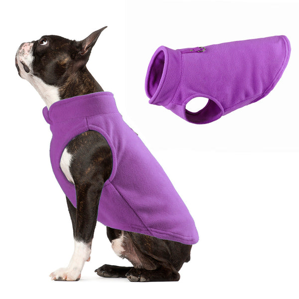 Dog Clothing Thickened Solid Color Fleece Pet Supplies Dog Clothing & Shoes