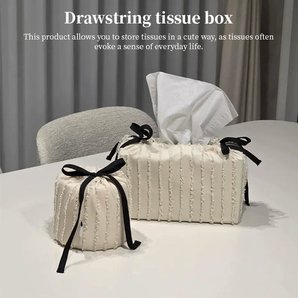 Korean Style Living Room Tissue Box Cover Cake Design Decorative Fabric Holde Cute Home Tissue Box Covers