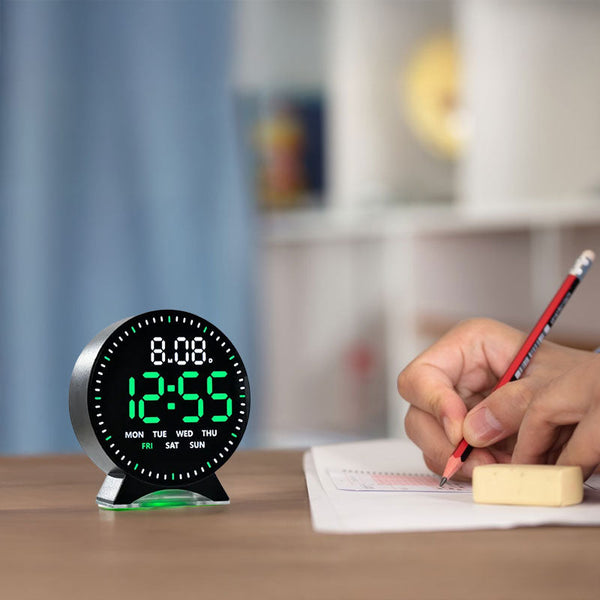 Led Alarm Clock With Custom Jump Second Display Ambient Light Auto Dimming Usb Desk Clock. Alarm Clocks & Clock Radios