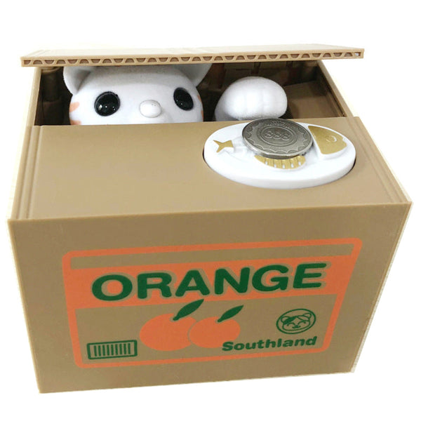 Automated Plastic Coin Bank In Panda/Cat Shape Electronic Deposit Savings For Kids Great Gift Money Boxes