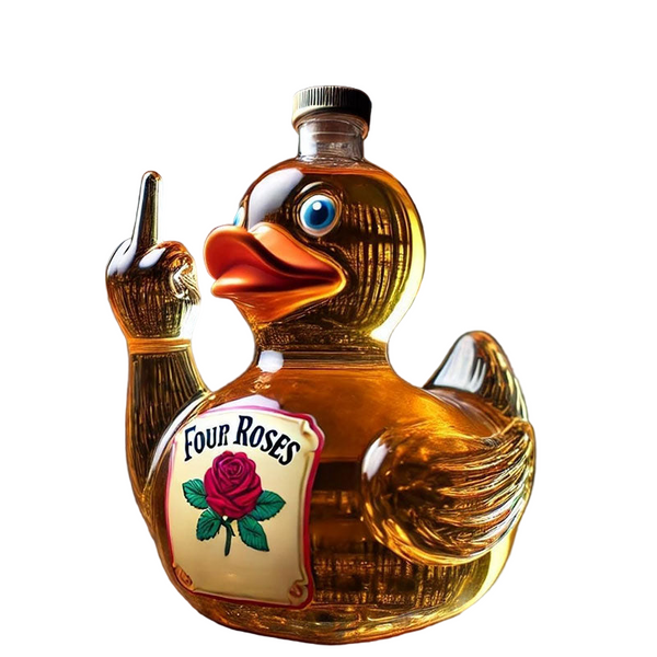 10 Oz Middle Finger Duck Bottle Funny Whiskey Decanter. Great Prank Decoration For Bar Office Or Home Decanters