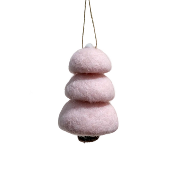 Christmas Mini Three Layer Felt Tree Ornament For Holiday Decoration Diy Craft Hanging Seasonal Decorations