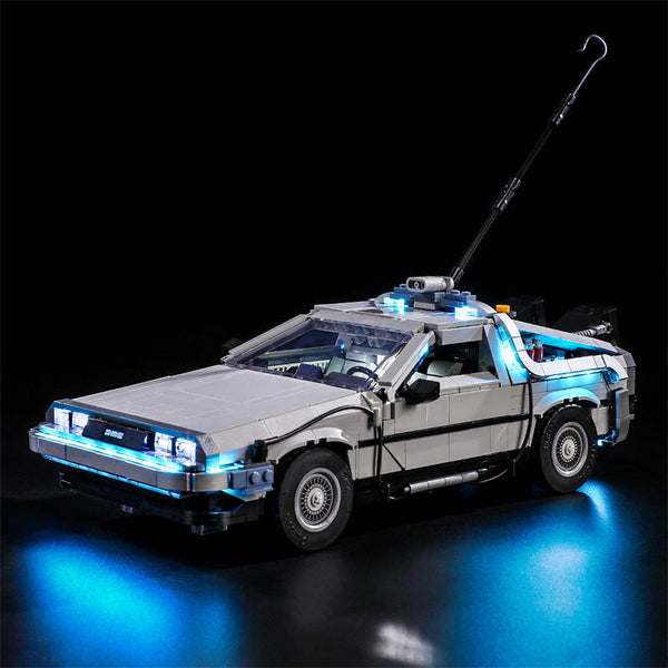 Compatible With Lego 10300 Back To The Future Time Machine Led Lighting Mechanical Assembly Toy Models Building Blocks