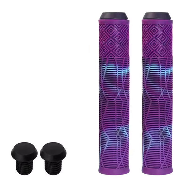 165Mm Bike Handlebar Grips (Soft Rubber) Bikes/Scooters/Mtb Colored Plugs Handlebar Grips Tape & Pads