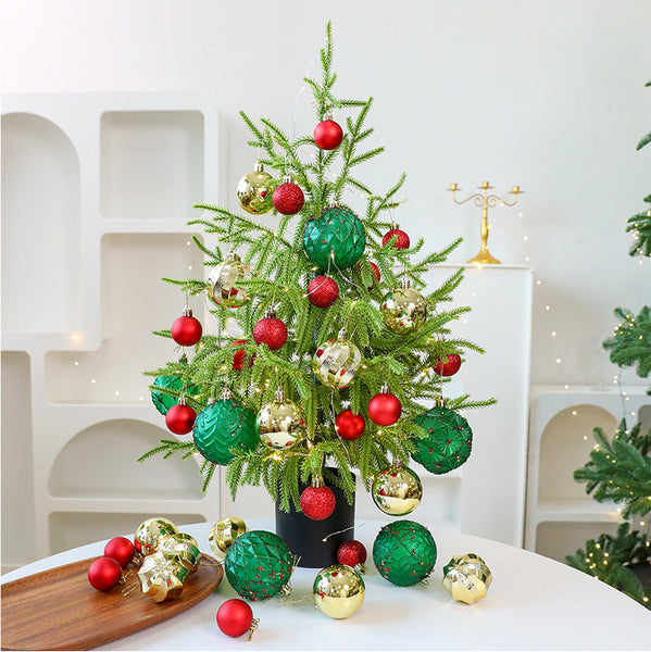 Saint Yuan Electroplated Christmas Ball Set 36Pcs Tree Decorations Window Display Personality Ornament Seasonal Decorations