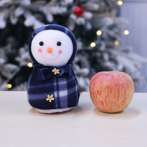 Christmas Decoration Snowman Apple Bag Creative Gift For Kids Drawstring Pouch Box Gift Bags