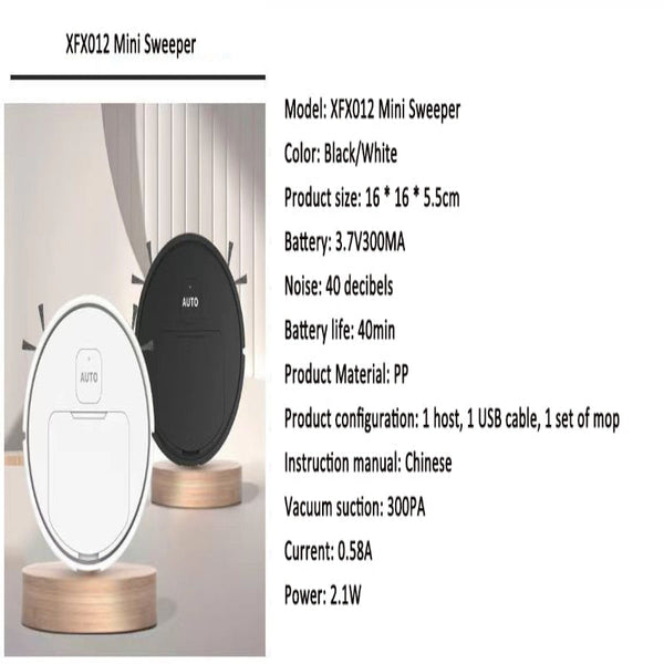 Smart Home Robotic Vacuum Cleaner With Mopping Function And Charging Capability Vacuum Cleaners