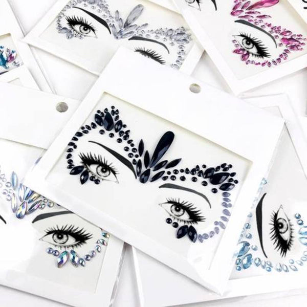 Acrylic Diamond Festival Costumes Face Stickers