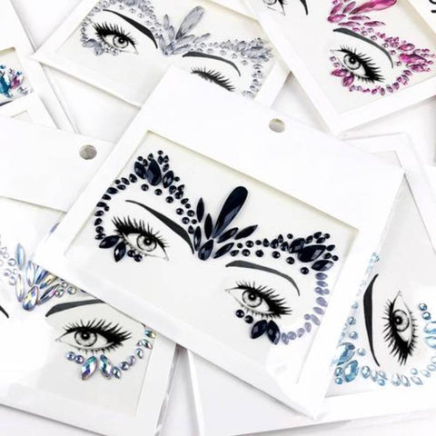 Acrylic Diamond Festival Costumes Face Stickers
