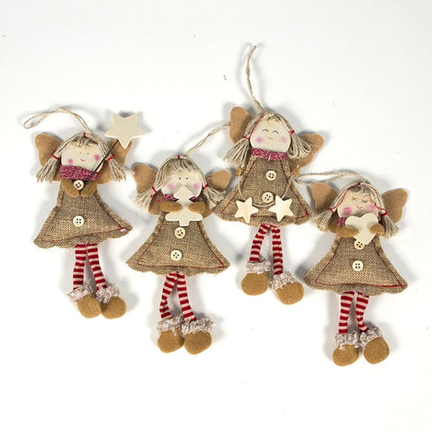 Country Christmas Angels Ornament Pendant Decorations Seasonal Decorations