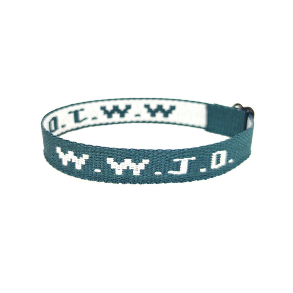 Alphabet Jacquard Printed Wrist Strap Bracelet Unisex Wwjd Adjustable Bracelets
