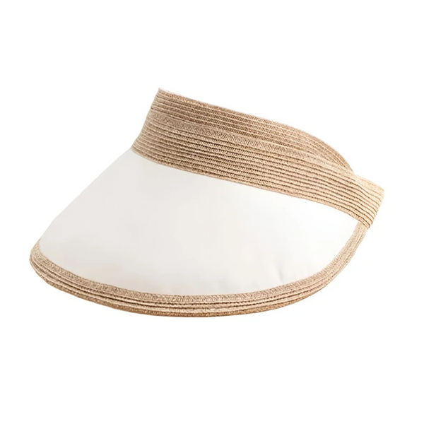 Summer Uv Cut Empty Top Hat Cream Color Sunscreen Beach Girls Collapsible Cap Hats