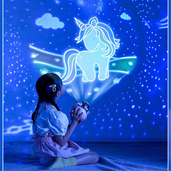 Lamps Night Light Projector For Kids Nursery With Space Rotation Usb Rechargeable Led Lamp