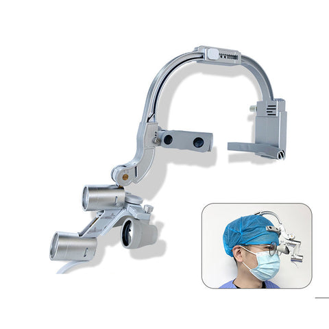 Head Mounted Magnifying Glass Dental Headlight Dental Instruments