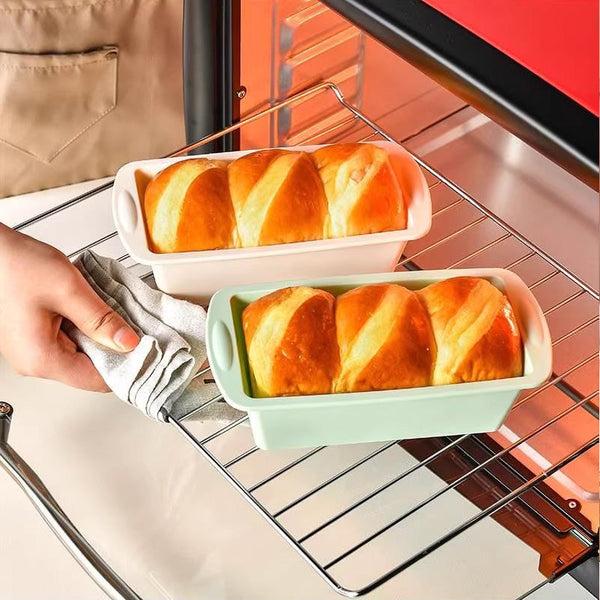 Silicone Baking Molds (Rectangle/Mini Loaf/Bread Toast)Non Stick Easy Releasekitchen/Pastry Tool Muffin Pans & Baking Moulds