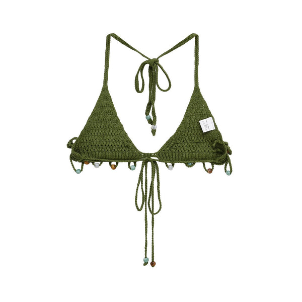 Women's Summer Vacation Style Hand Knitted Slim Swimsuit Set Swimwear