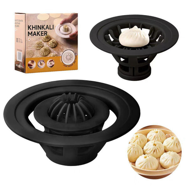 Black And White Plastic Steamed Bun Mold With Pattern For Kitchen Tools Pasta Makers Moulds & Presses