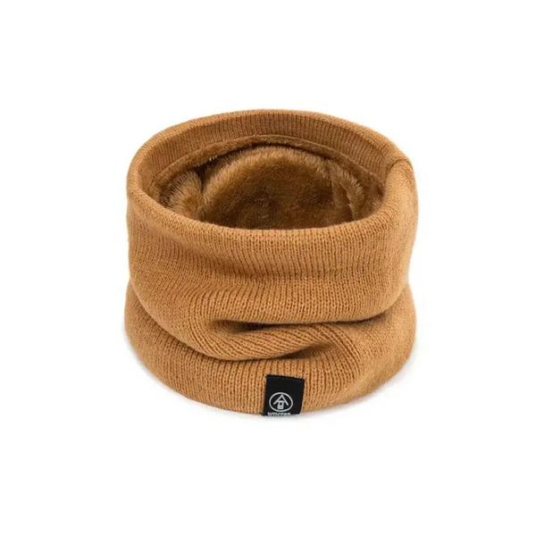Solid Color Neck Warmer Winter Windproof Scarf Cold Proof Plush Ring Fashion Thick Scarves & Wraps