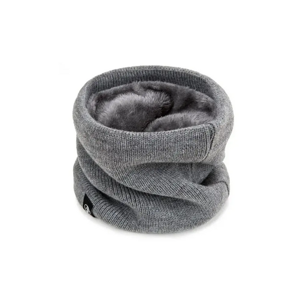 Solid Color Neck Warmer Winter Windproof Scarf Cold Proof Plush Ring Fashion Thick Scarves & Wraps