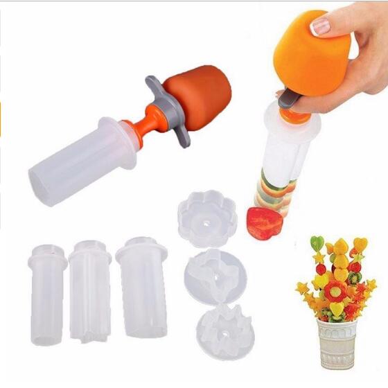 Creative Kitchen Pop Tools Plastic Vegetable Fruit Shape Cutter Slicer Peelers & Slicers