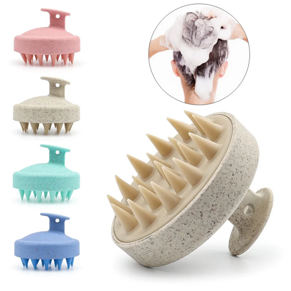 Silicone Shampoo Brush Head Scalp Massage Comb Bath Shower Hairdressing Tool Brushes & Combs