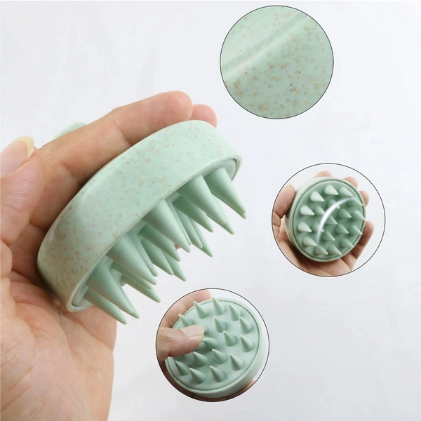 Silicone Shampoo Brush Head Scalp Massage Comb Bath Shower Hairdressing Tool Brushes & Combs