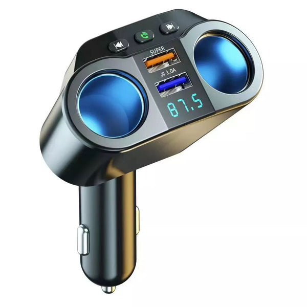 Kc 01 With One To Two Usb Ports Intelligent Digital Display Qc3.0 Fast Charging Multifunctional Cigarette Lighter Chargers & Cradles
