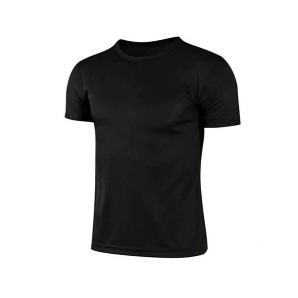 2024 New Men Solid Color T Shirt Sporting Casual Tee Male Gym Running Black Quick Dry Fitness Sports Fishing Shirts