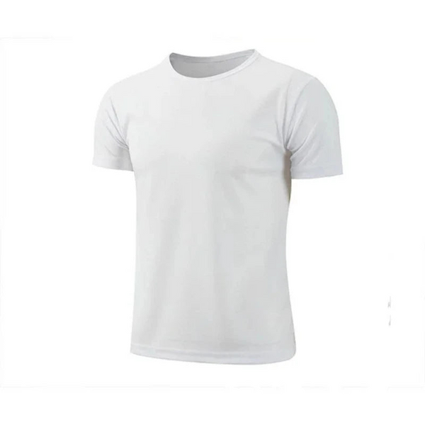 2024 New Men Solid Color T Shirt Sporting Casual Tee Male Gym Running Black Quick Dry Fitness Sports Fishing Shirts