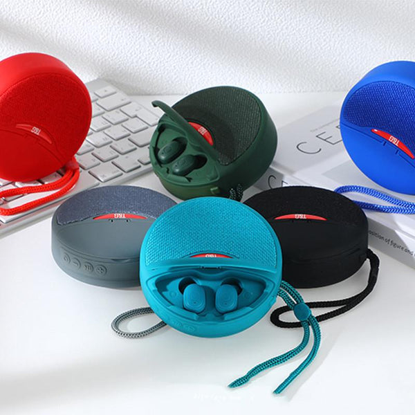 Portable Earphones Headset Bluetooth Speaker Integrated Wireless 3D Stereo Subwoofer Fm Radio Audio Docks & Mini Speakers
