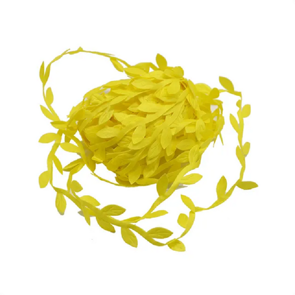 10 Meter Silk Leaf Shaped Handmake Artificial Green Leaves For Wedding Decoration Diy Wreath Gift Scrapbooking Craft Fake Flower Venue Decorations
